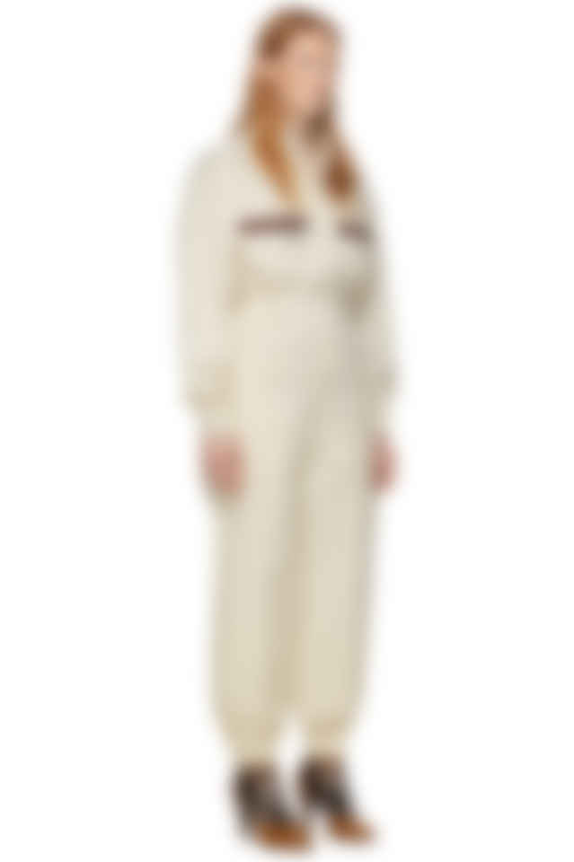 white canvas jumpsuit