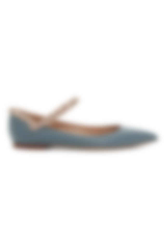 valentino flats blue