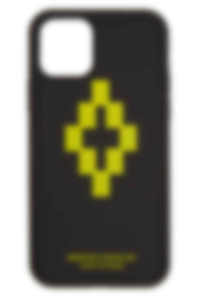 Marcelo Burlon County Of Milan Black Lime 3d Cross Iphone 11