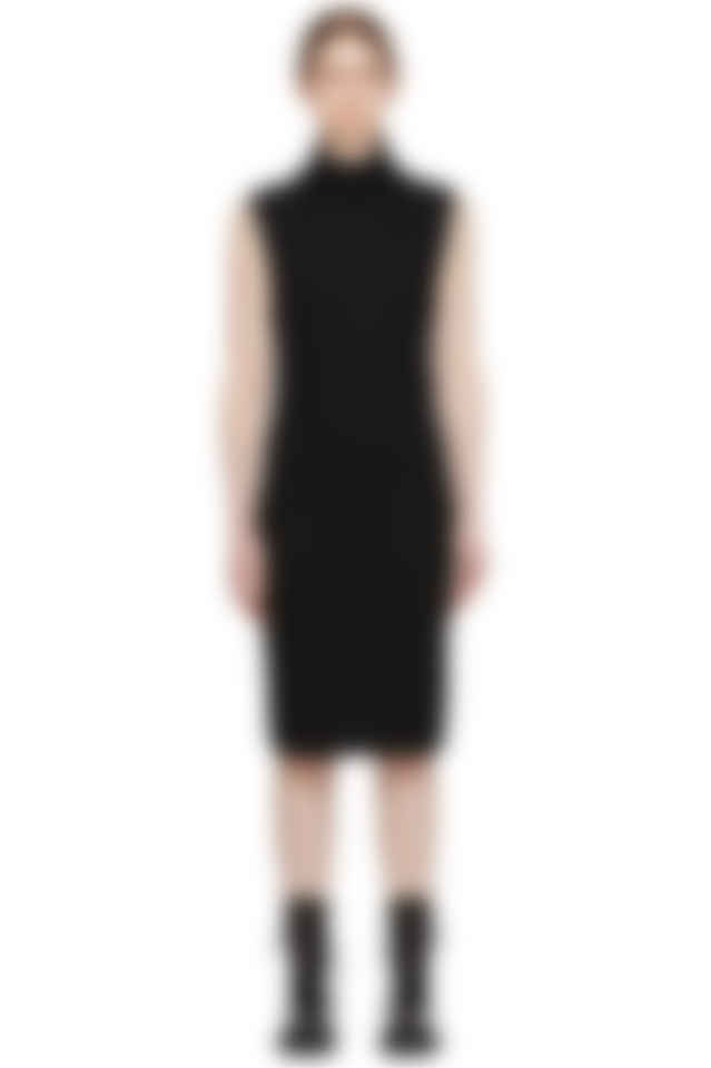 black turtleneck gown