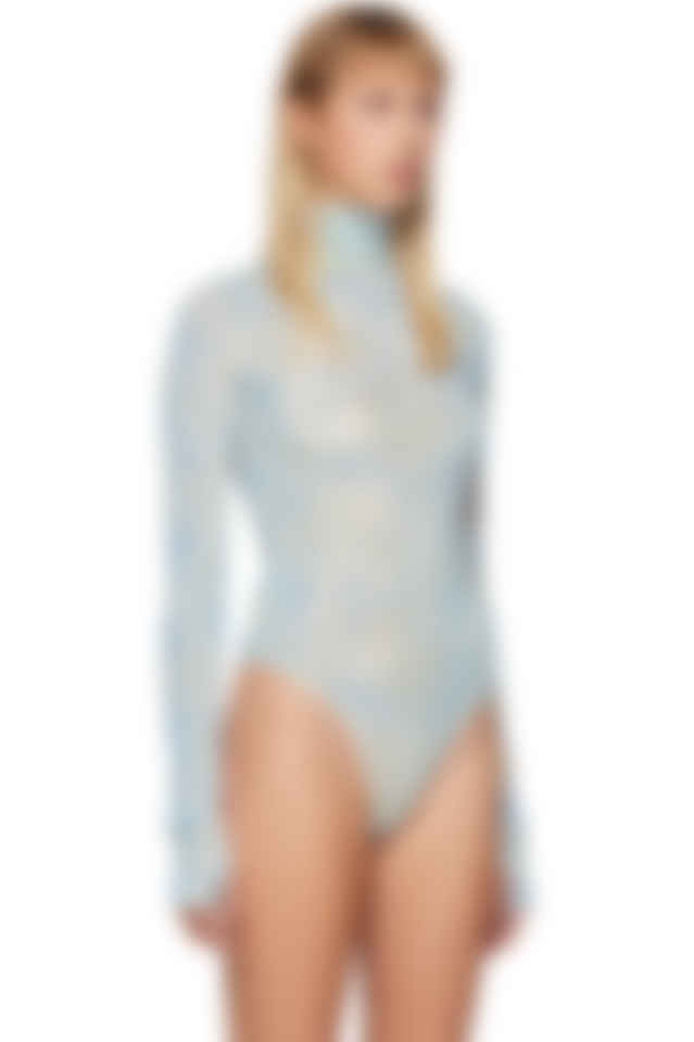 white turtleneck bodysuit