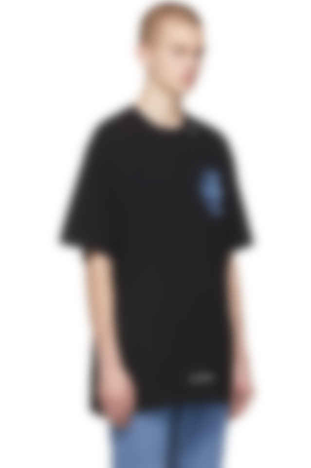 Off White Black 3d Crossed T Shirt Ssense