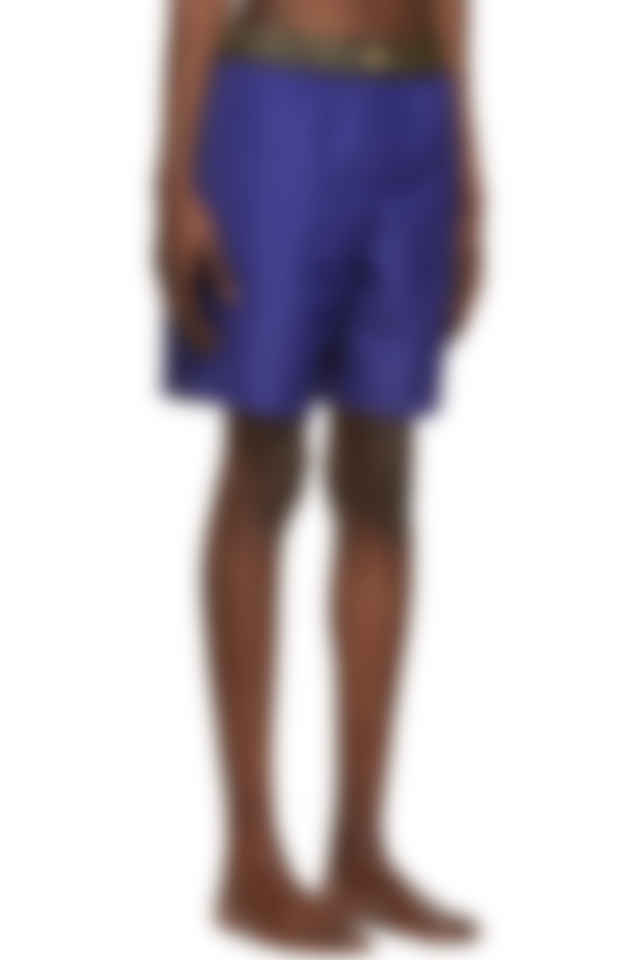 blue versace swim shorts