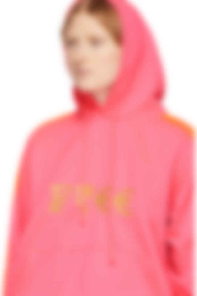 pink vetements hoodie