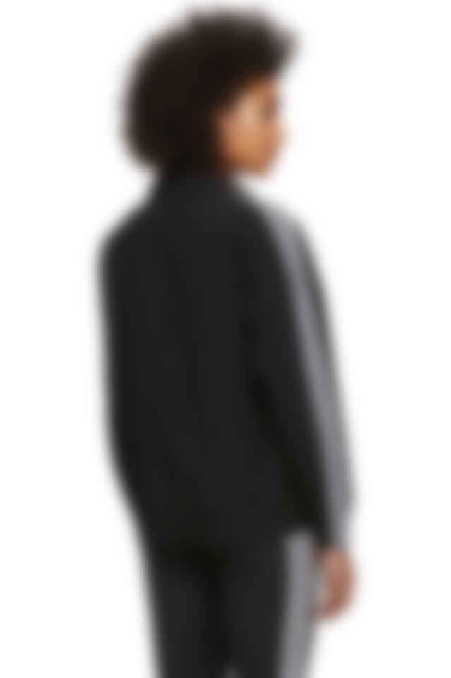 adidas originals locked up logo track jacket in black