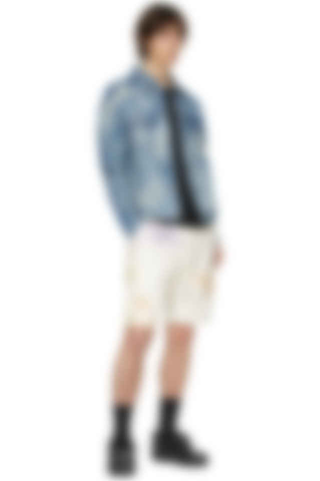 john elliott denim shorts