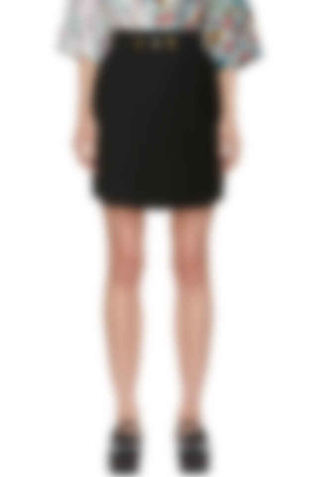 black wool kilt