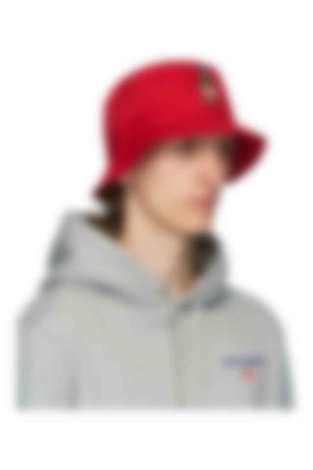 Polo Ralph Lauren Red Polo Bear Bucket Hat Ssense