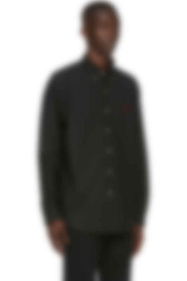 ralph lauren black poplin shirt