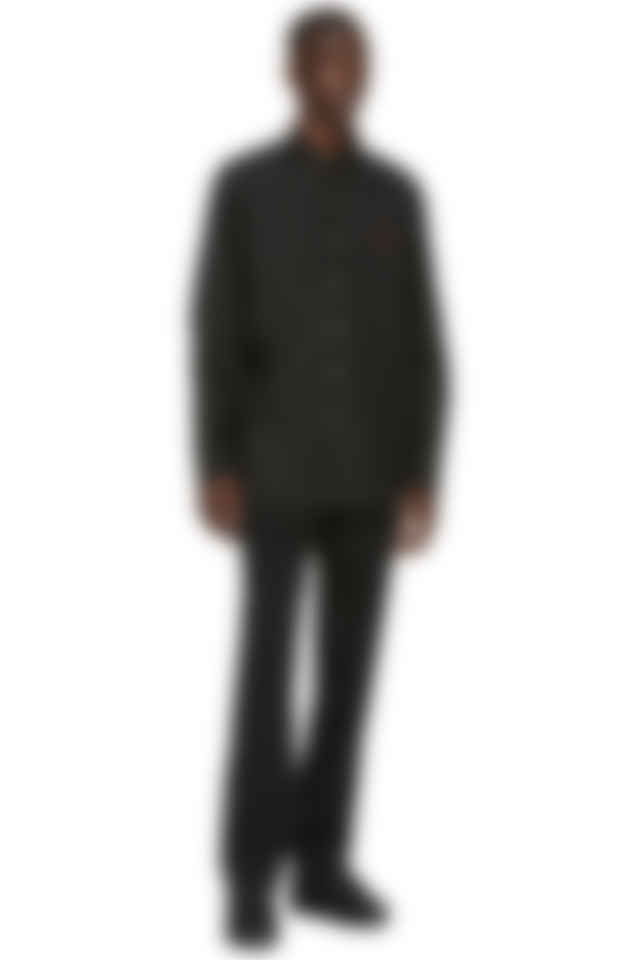ralph lauren black poplin shirt