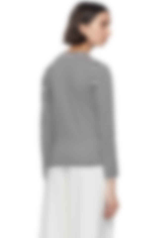 comme des garcons black and white long sleeve