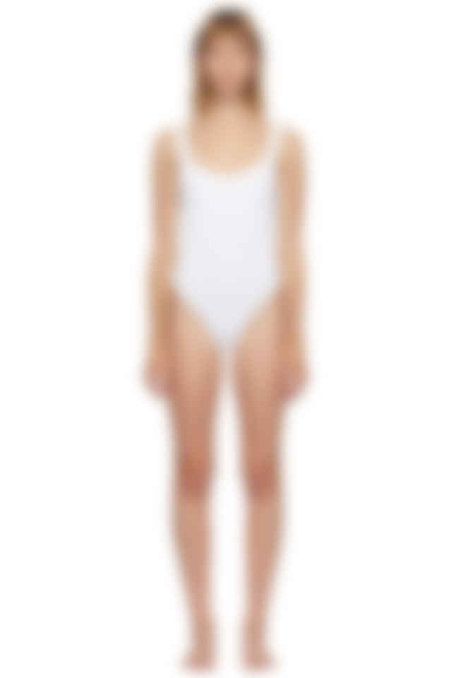 hunza g white swimsuit