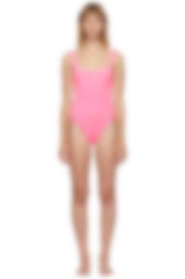 hunza g pink one piece
