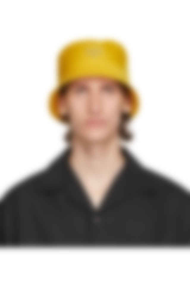 yellow prada bucket hat
