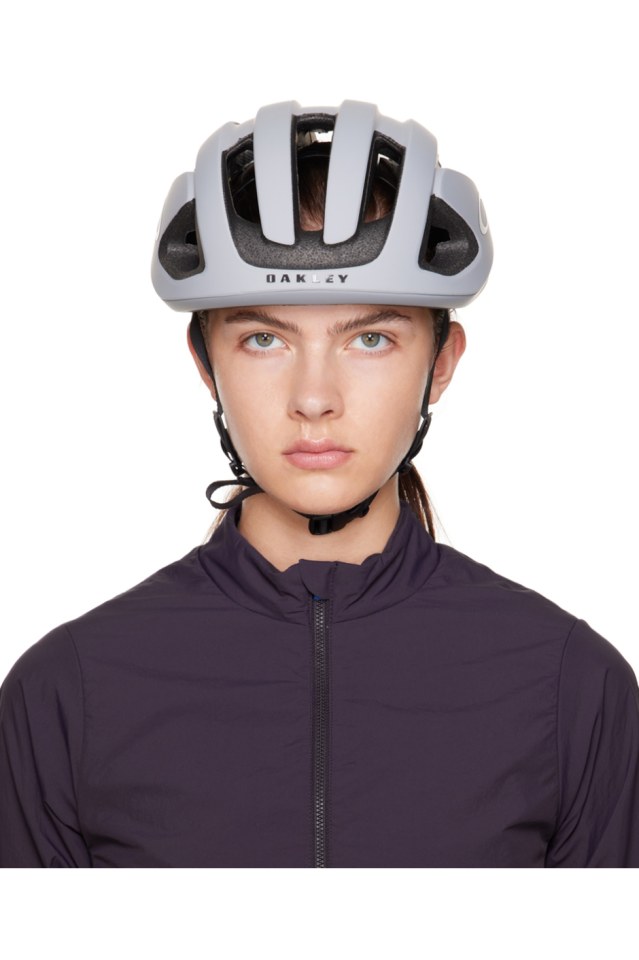 Gray ARO3 MIPS Cycling Helmet by Oakley 
