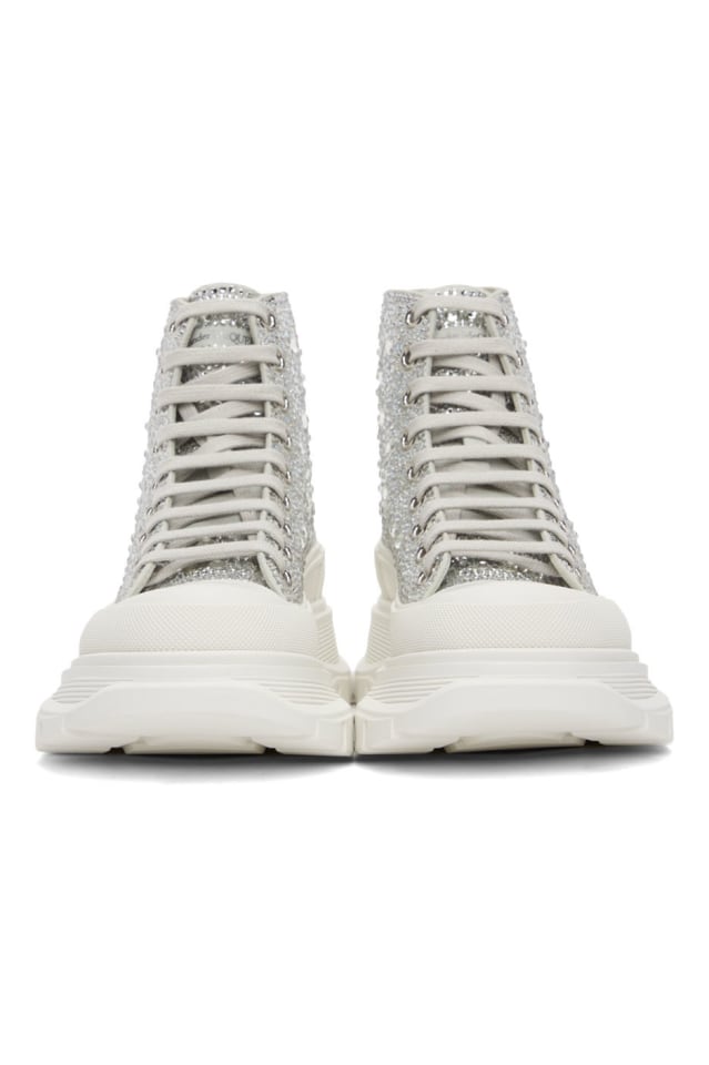 white glitter mcqueens