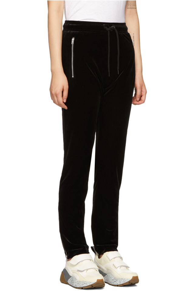 rag & bone Black Velvet Lounge Pants SSENSE