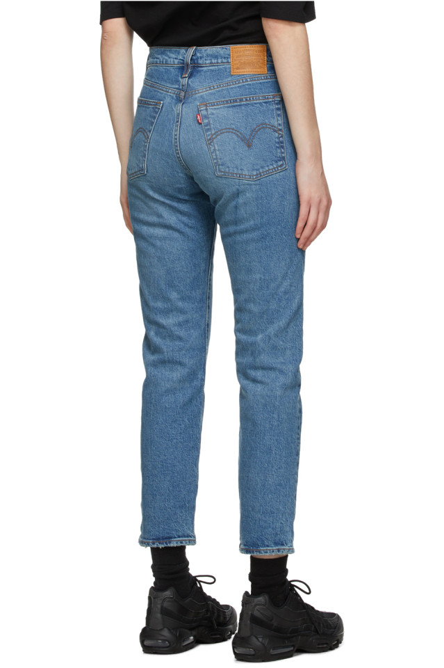 Blue Wedgie Fit Ankle Jeans by Levi's on Sale