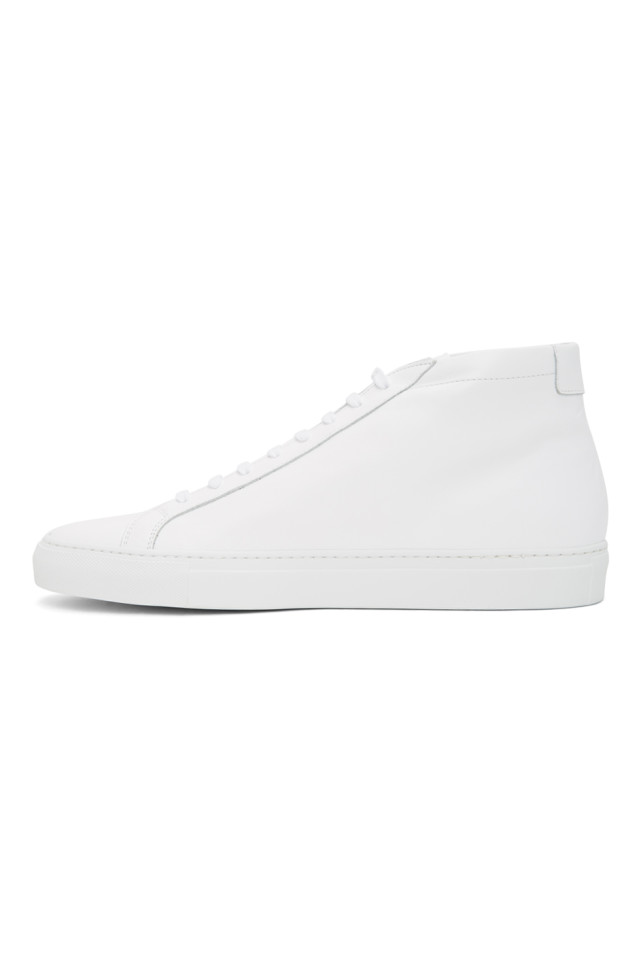 Common Projects: White Original Achilles Mid Sneakers | SSENSE
