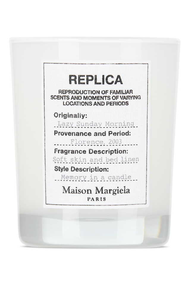 Replica Lazy Sunday Morning Candle, 5.82 oz by Maison Margiela | SSENSE