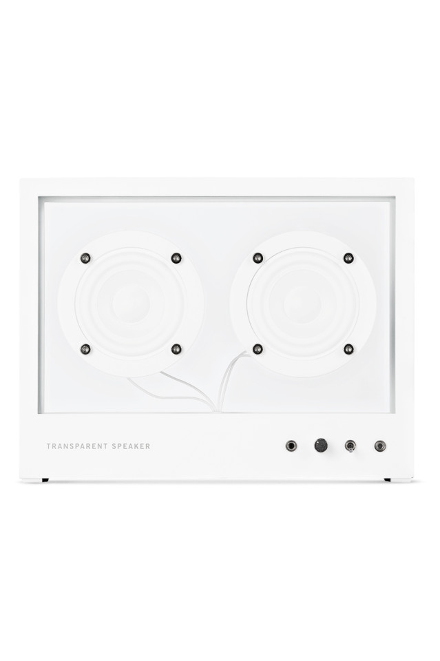 White Small Glass Speaker by 
