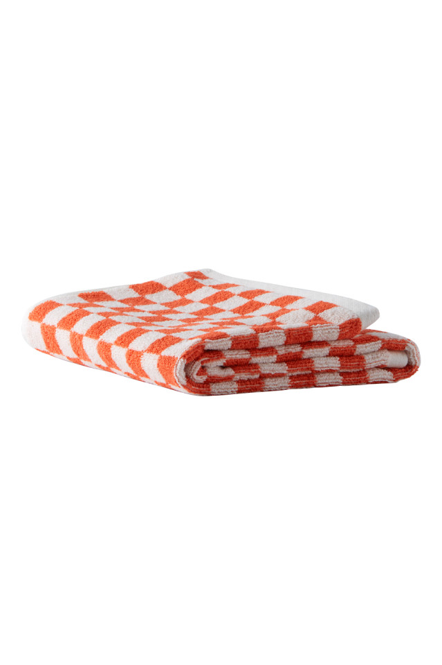 Orange & White Josephine Hand Towel by Baina SSENSE