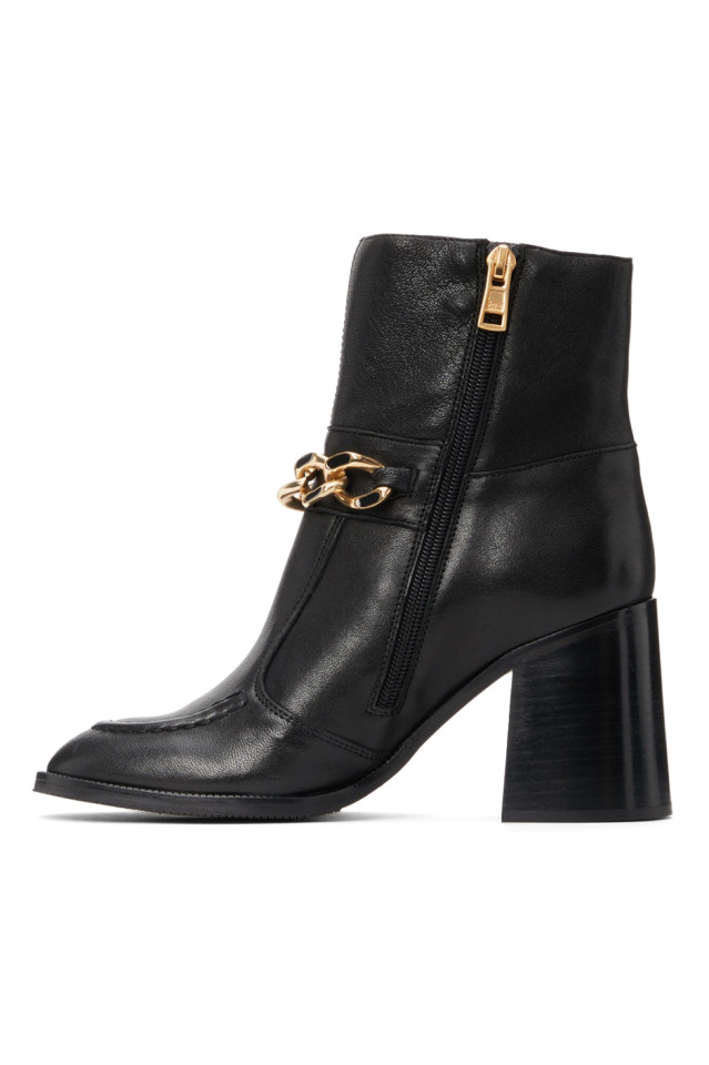 Black Mahe Chain Ankle Boots by See by 