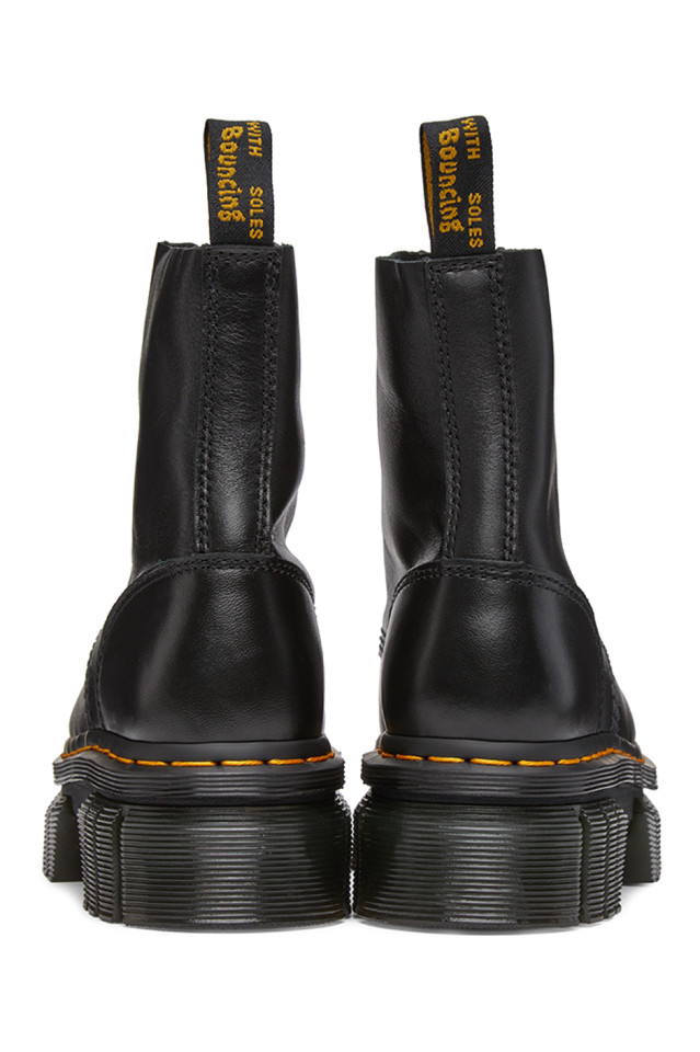 Dr. Martens: Black Audrick Nappa Platform Boots | SSENSE