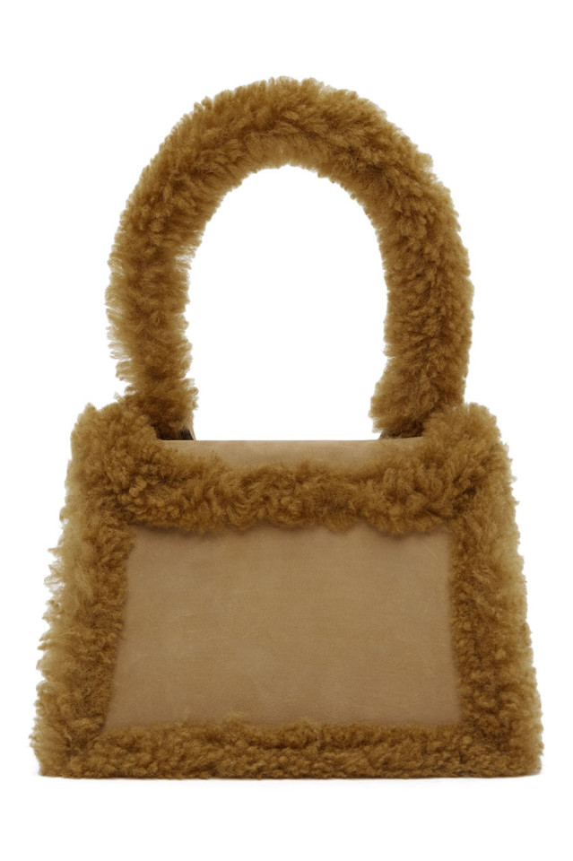 fluffy jacquemus bag