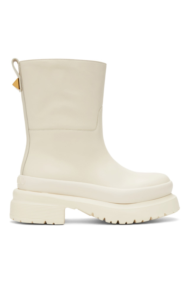 Off-White Roman Stud Ankle Boots 