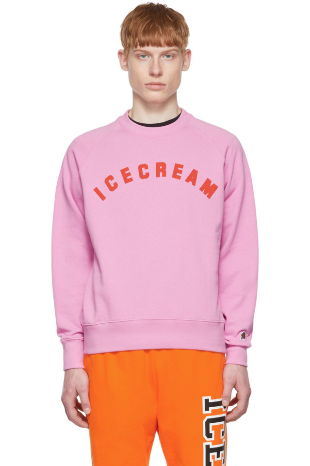 Pink sweatshirt sale Clearance