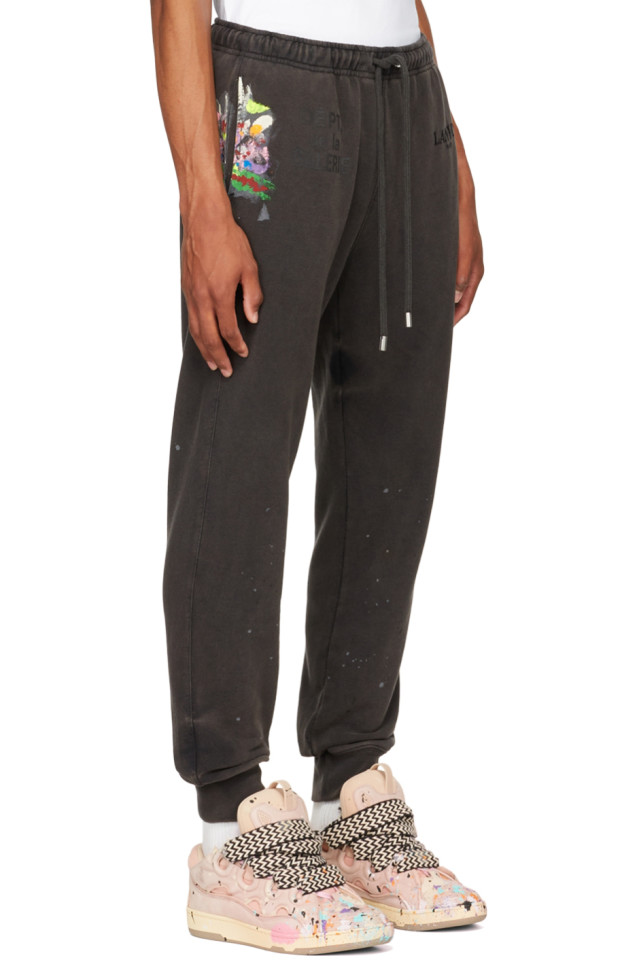 Black Gallery Dept. Edition Lounge Pants by Lanvin on Sale