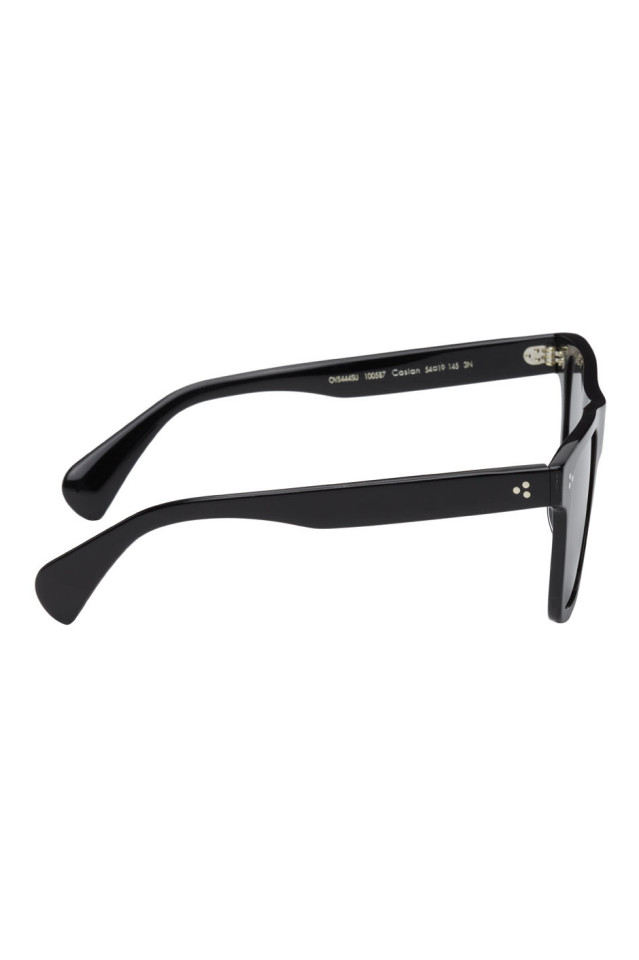 Black Casian Sunglasses by Oliver Peoples on Sale