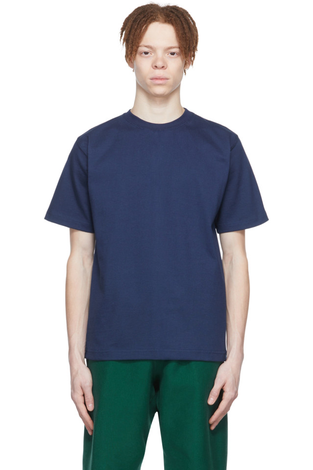 Navy Cotton T-Shirt by Camber USA on Sale