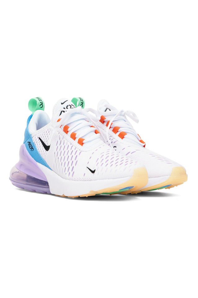 Nike: White \u0026 Purple Air Max 270 