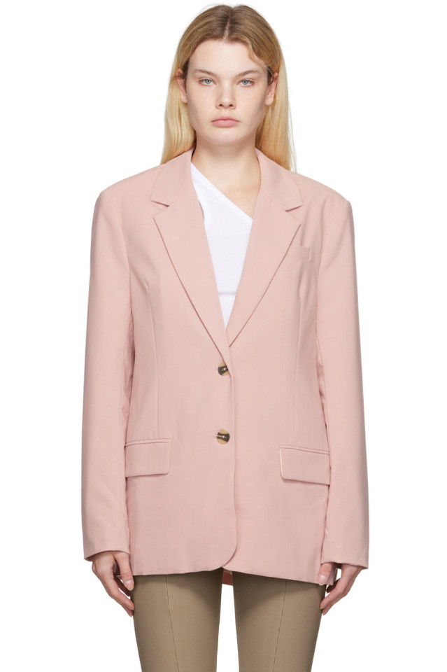 Remain Birger Christensen ピンク Symone テーラードジャケット Ssense 日本