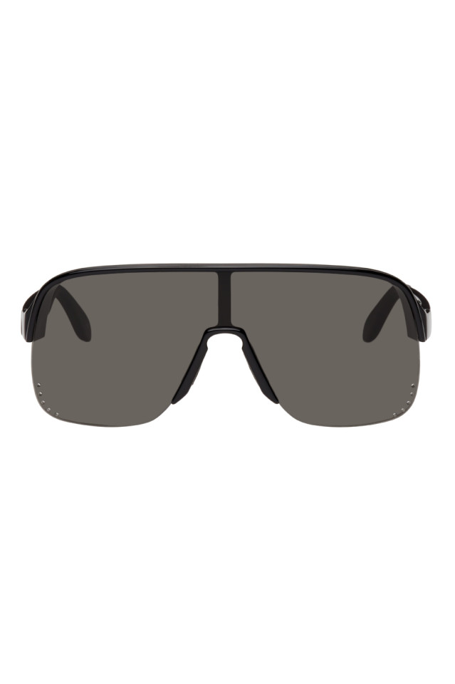 Black outlet shield sunglasses