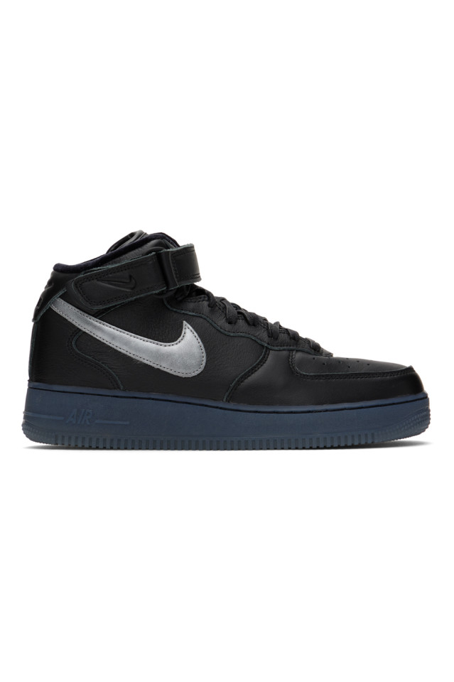 Blue and black air force 1 high top shop