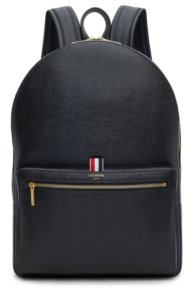 Black structured backpack 2025