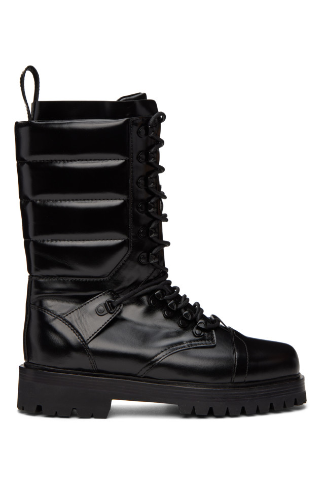 Black store quilted boots