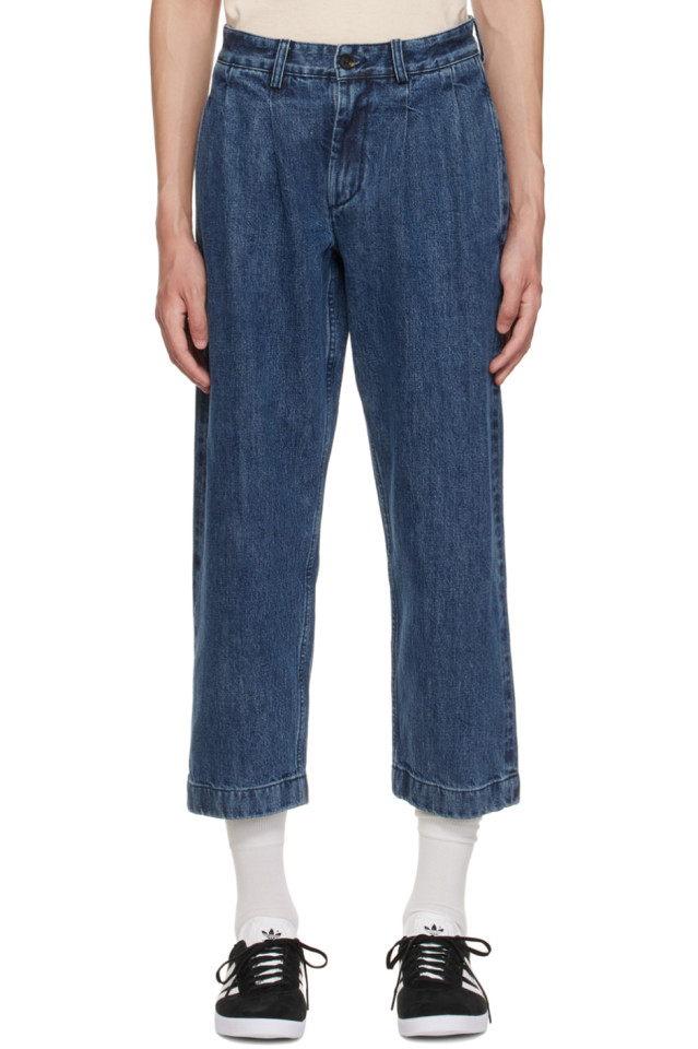 Double deals pleat jeans