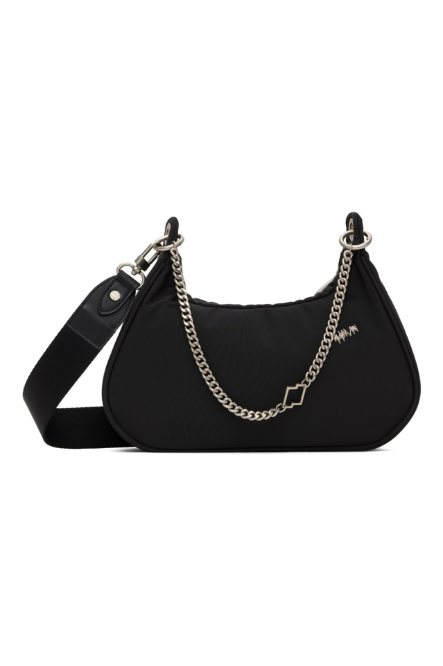 Black chain shoulder on sale bag