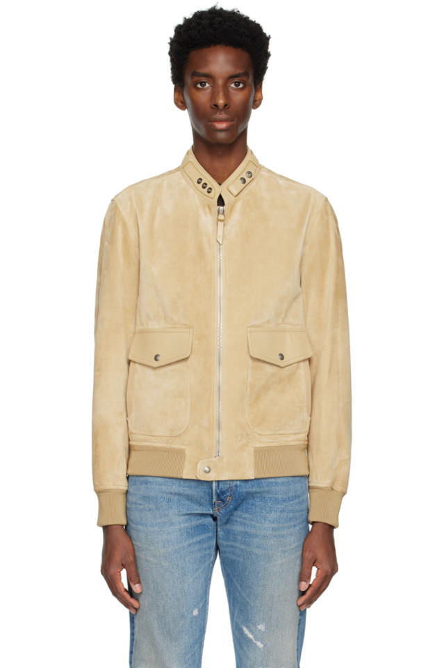 Tan Members Only Suede Jacket