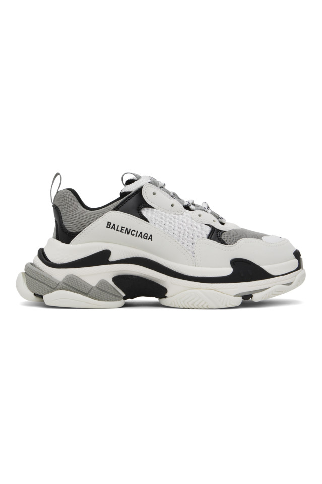 Black and clearance grey balenciaga sneakers