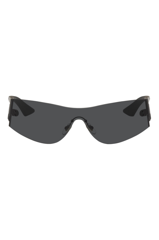 Black discount shield sunglasses