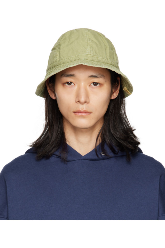 Black and outlet green bucket hat