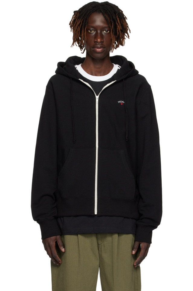 Black thin hoodie best sale