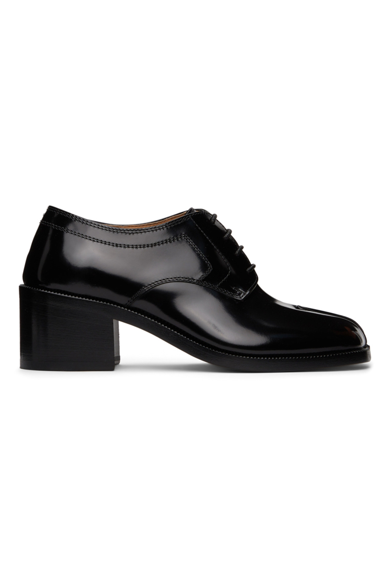 SSENSE Black Tabi Lace-Up Heels