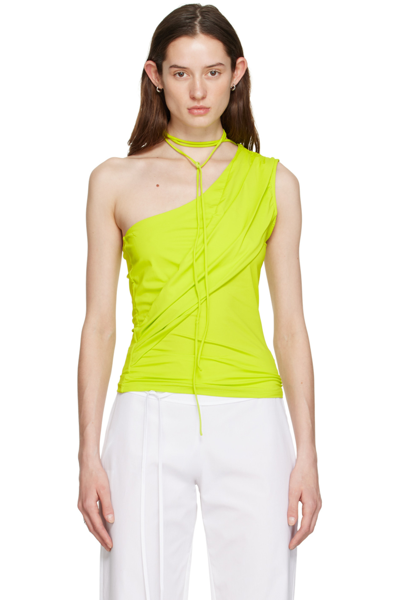 Saks Potts Green Phoebe Tank Top
