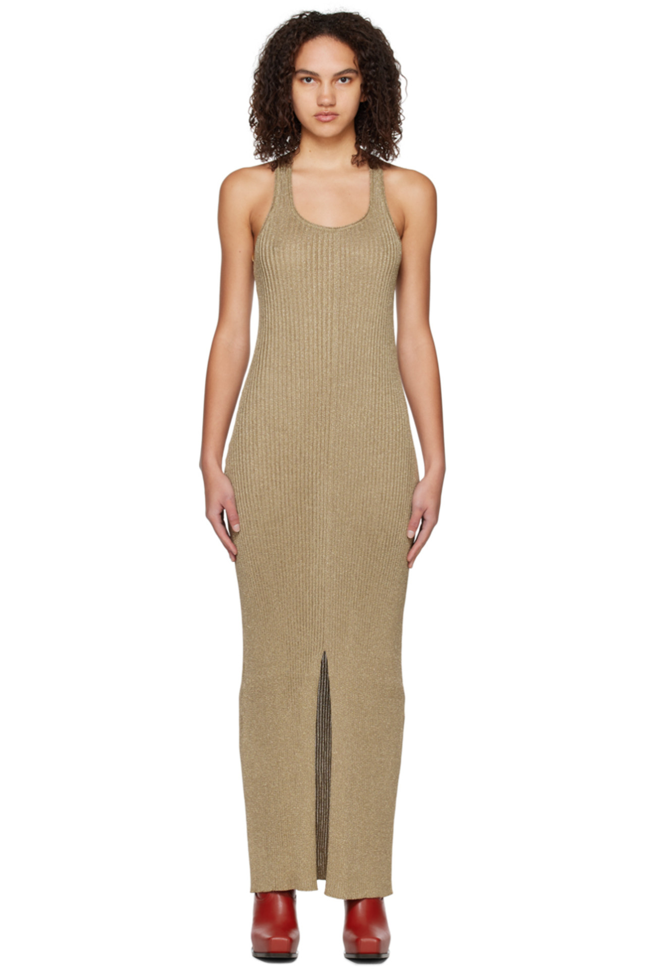 Stella McCartney Gold Sparkle Maxi Dress